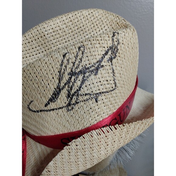 Vintage Steve Hall Hee Haw SHOTGUN RED Plush Ralph Emery Buddy Autographed - Picture 5 of 7